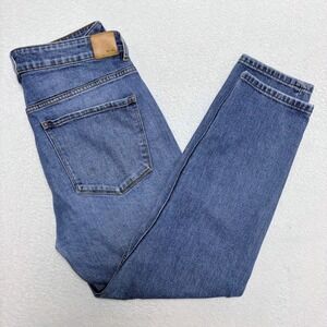 Dish Denim Womens High Rise Straight Leg Jeans Blue Medium Wash W31 L27‎ DS0436
